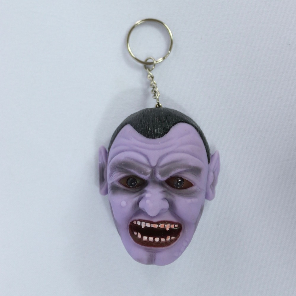 Pocket Screamer Keychain Purple Vampire Biting Bill Halloween WORKS
